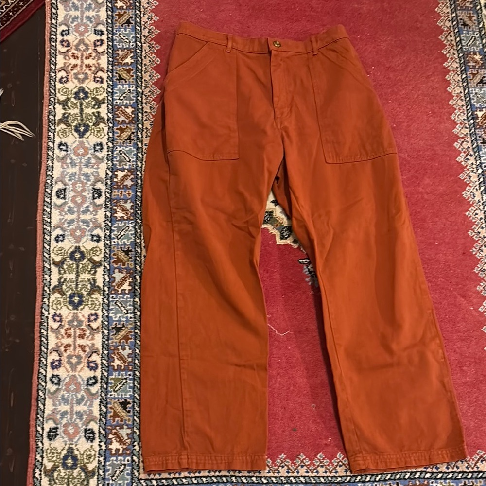 Burnt Terracotta Big Bud Press Work Pants